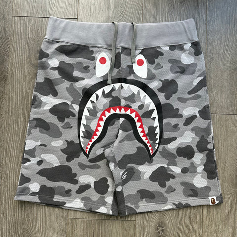 Bape shark face honeycomb camo shorts Sizes L & XL